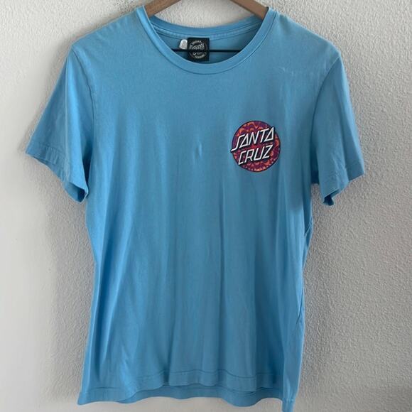 Santa Cruz Skateboards Graphic Tee Blue Medium - Picture 1 of 7